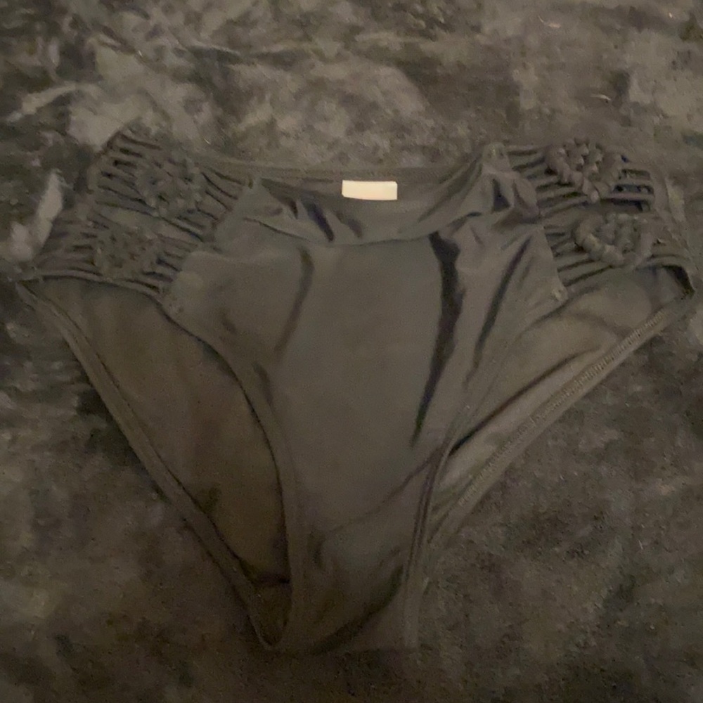 High waisted swim bottoms